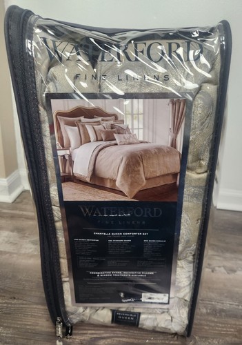 WATERFORD Chantelle Queen set 4 pezzi piumone reversibile nuovo con etichetta - Foto 4 di 7