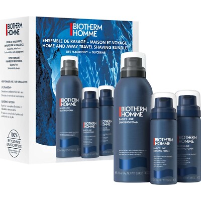 Biotherm Basic Line Shaving Foam Duo Limited Edition Spring Set