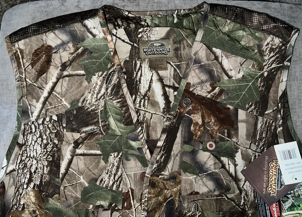 White Water Outdoors Hunting Turkey Vest Real Tree High Definition New No Seat - Image 3 of 4