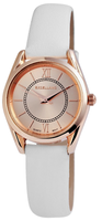 Excellanc Frauen Armbanduhr Modische Damen Uhr Girl Analog Quarz Kunstleder Weiß