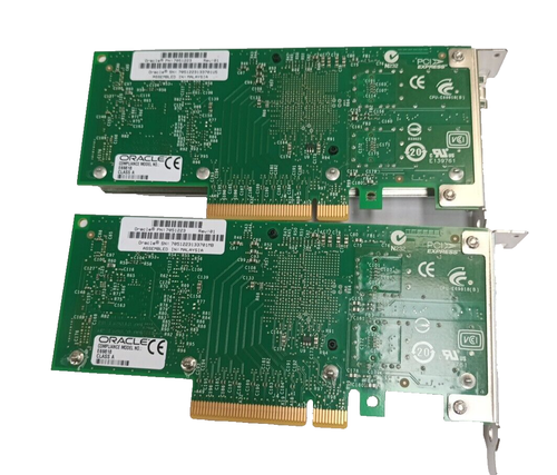 2 X Oracle E69818 Ethernet Adapter 10GB/s 2 Port x 10GB SFP+ 7051223 Low Profile - Picture 3 of 5