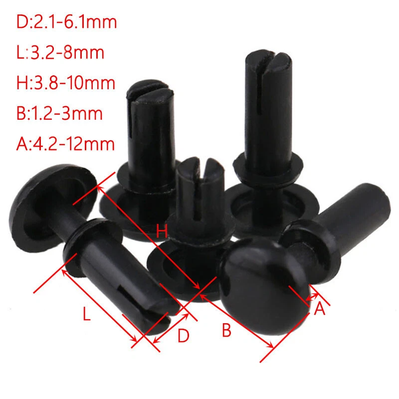 Nylon rivets best sale push in