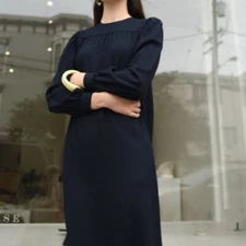 A.P.C. Women's Marguerite Dress - Faux Noir BNWT Sz 2 (34)