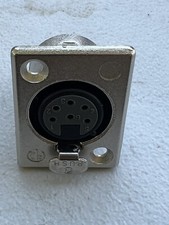 Neutron 6-pin XLR Female Panel Nickel 