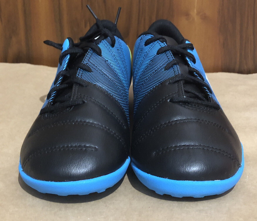 PUMA evoPOWER TT JR Schw/Weiß/Blau Kinder Multinocken Schuhe