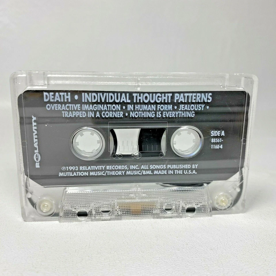 Vtg 1993 DEATH Individual Thought Patterns Cassette Tape Heavy Death Metal OOP - Image 2 of 4