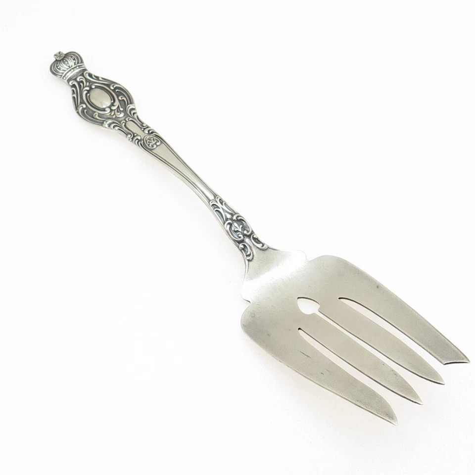 Antiguo tenedor de pescado victoriano de plata de ley 925 de 6,75" Foto 4 de 4