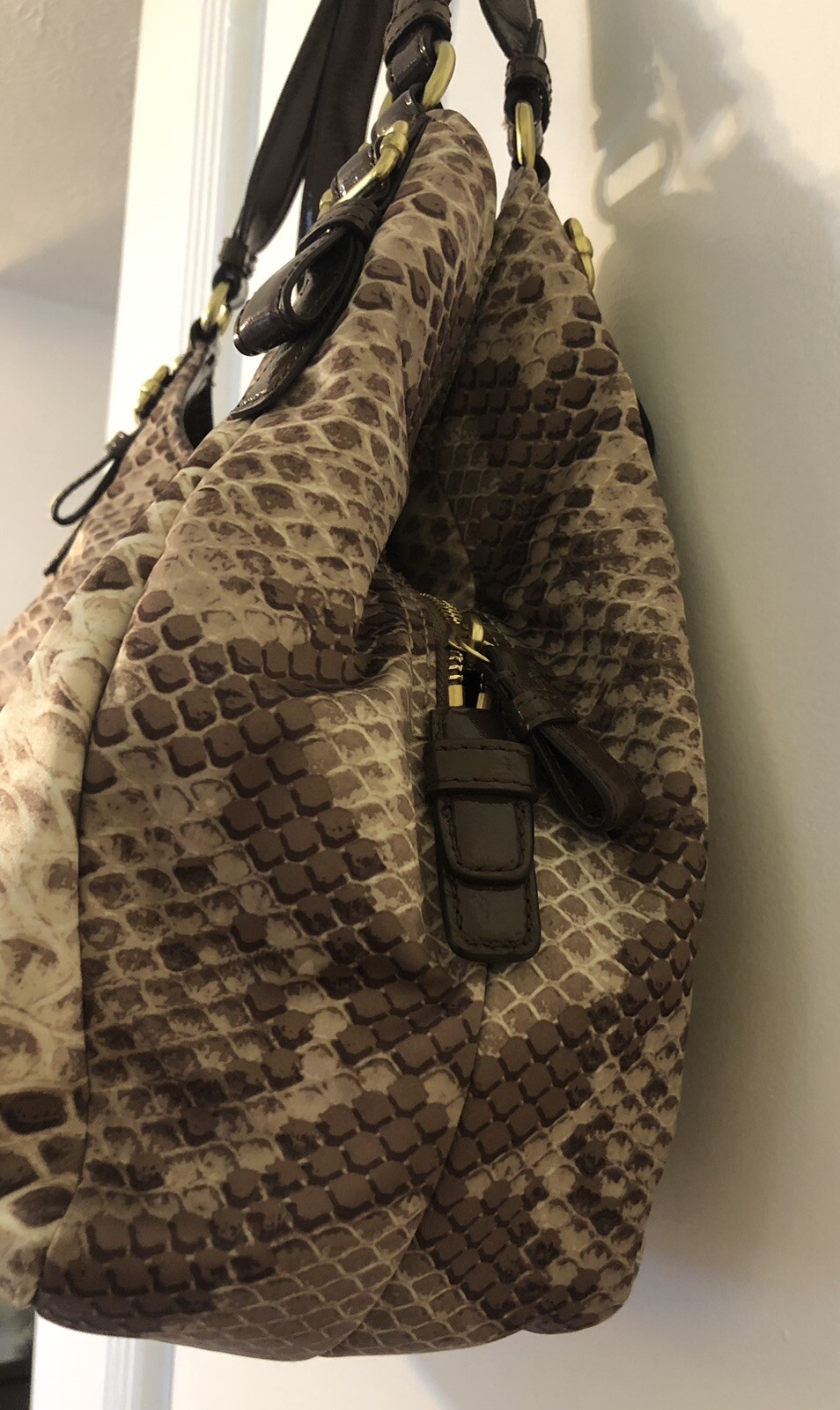 Coach Women's Python Print Maggie mult-section pu… - image 4