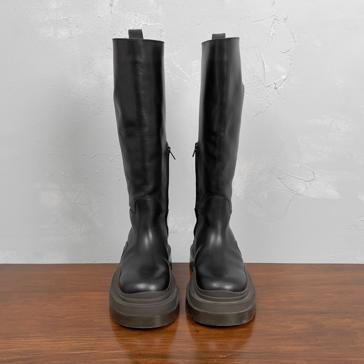 Bottega Veneta Black Leather Knee High Bottega Veneta Black Leather Knee High