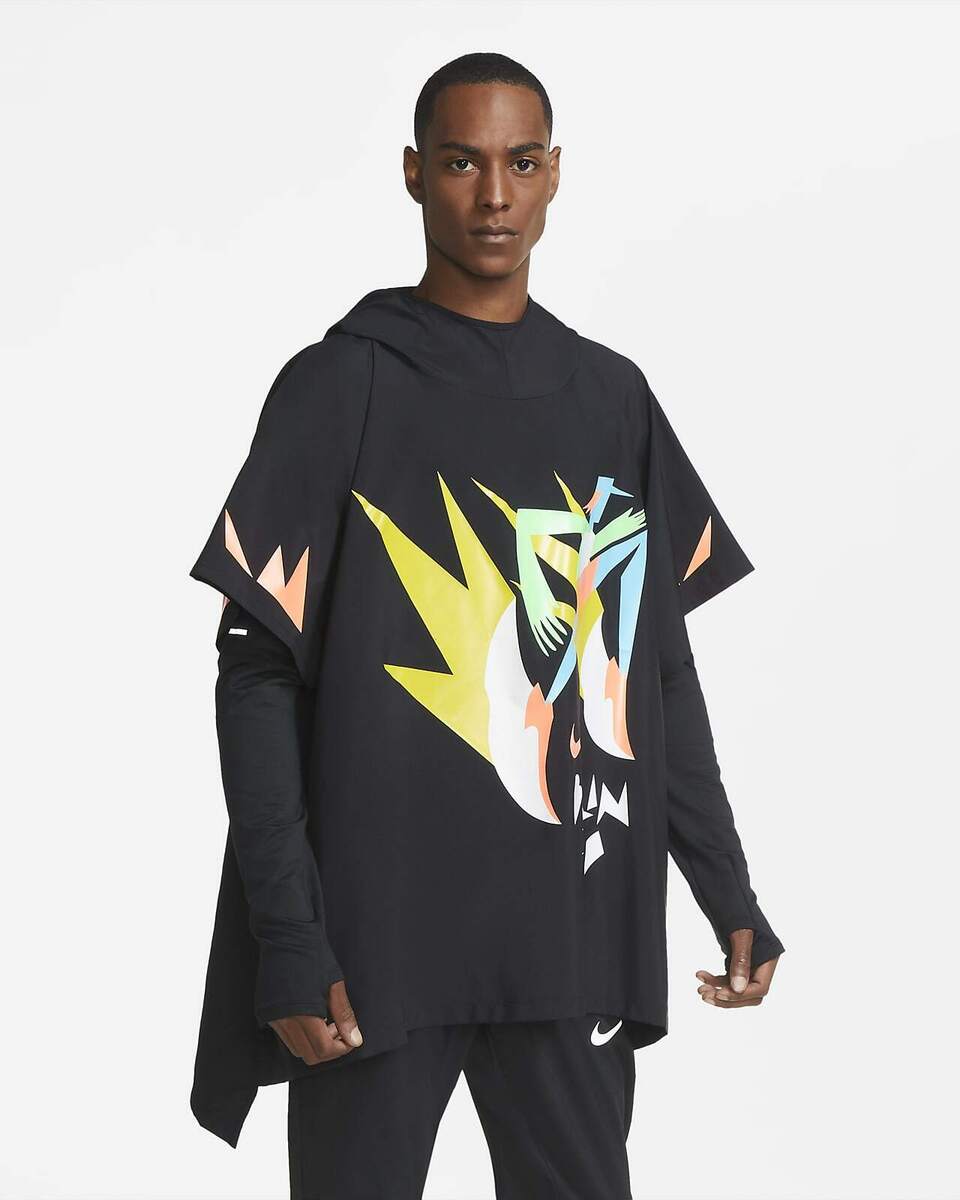 Nike Marathoner Berlin RUN Running Jacket Poncho Packable Nike Marathoner Berlin RUN Running Jacket Poncho Packable