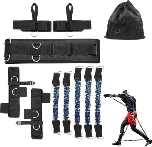 Boxing Resistance Band Set, Ankle Exercise Bands for Speed and Agility