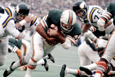 1974 Miami Dolphins Larry Csonka Super Bowl VIII MVP 4x6 Photo