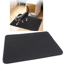 40X50 Black Cat litter Mat Double Layer Pad Trapper Folding Pad EVA Foam Rubber