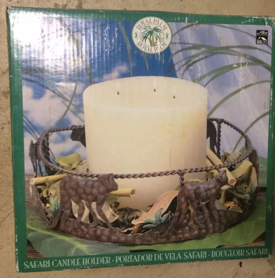 Candelabro de safari de animales salvajes Royal Palm decoración Foto 2 de 2