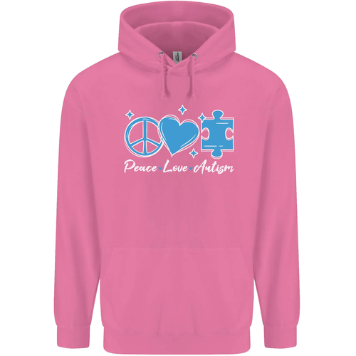 Peace Autismus Autistisch Kinder Kapuzenpulli - Picture 5 of 84