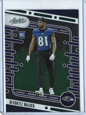 2024 Panini Absolute Devontez Walker Green Retail Parallel Card 🏈🔥Rookie🔥🏈