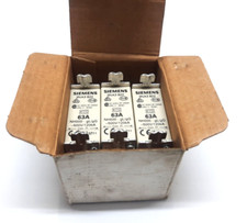 SIEMENS 3NA3 822 FUSE LINK 63A 500V 3NA3822 / 3 PCS A BOX