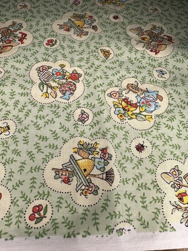 At Home With Mary Engelbreit Garden 1994 Cranston Fabrics Remnant 44” x 32” - Picture 9 of 16