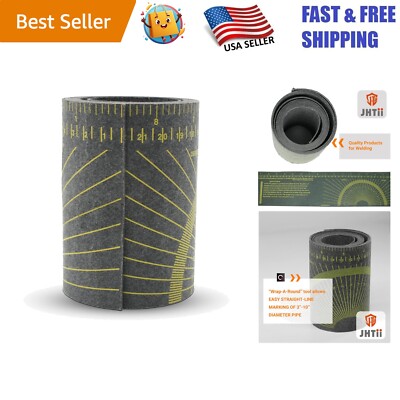 Precision Black Pipe Wrap Measuring Tool - Flex Angle Gauge for Welders