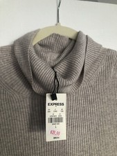 Express NWT Midi Sweater Dress L  Beige