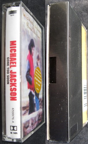 Michael Jackson GONE TOO SOON Cassette Single 6599764 K7 Audio Tape 1993 - Picture 3 of 3