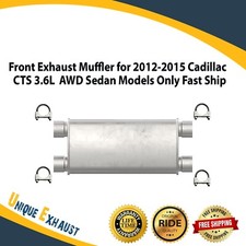 Front Exhaust Muffler for 2012-2015 Cadillac CTS 3.6L  AWD Sedan Models Only
