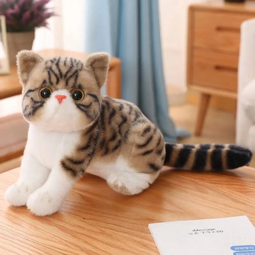 26cm Cats Plush Toys Cute Cat Doll Pet Toys Home Decor Gift for Girls Birthday - Picture 25 of 32