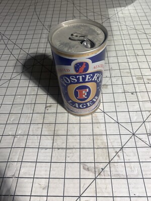 Australia Foster's Lager Large 24 oz EMPTY 1980s Opened Beer Can B405