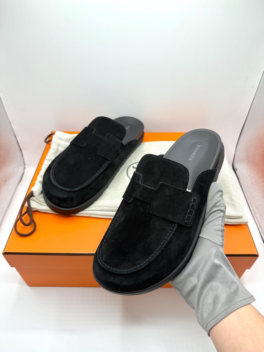 HERMES GO MULES (43) NOIR BLACK BRAND NEW BOXED UK