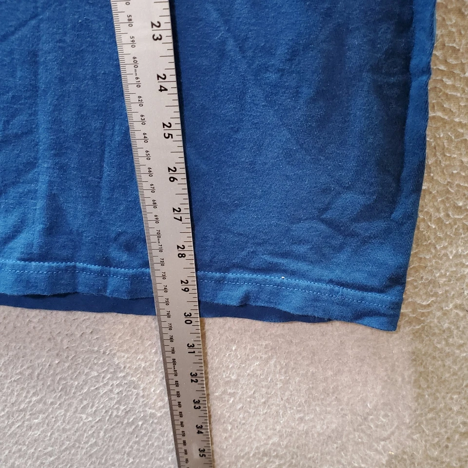 Camisa DE COLECCIÓN Santa Cruz Hombres XL Azul Floral Logo Gráfico Manga Corta Camiseta Y2K Foto 4 de 4