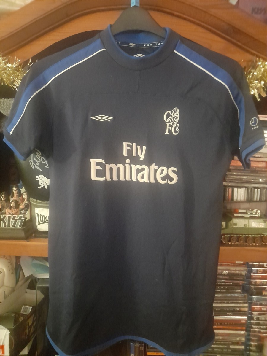 Vintage UMBRO Chelsea Fly Emirates Training Football SHIRT 90s