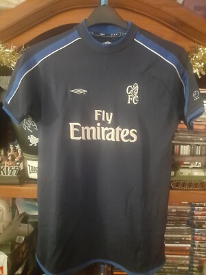 Vintage UMBRO Chelsea Fly Emirates Training Football SHIRT 90s