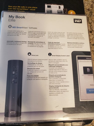 WD My Book Elite 1 TB USB 2.0 Desktop External Hard Drive - New Sealed - Picture 7 of 11