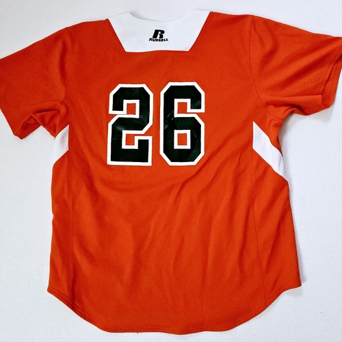 Long Island Ducks Russell Athletic Jersey Mens Sz L #26 Dri Power Orange - Picture 2 of 10