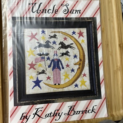 Brandneu Kathy Barrick Uncle Sam Kreuzstichkarte