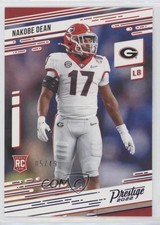 2022 Panini Chronicles Draft Picks Prestige Purple /49 Nakobe Dean #21 ni4