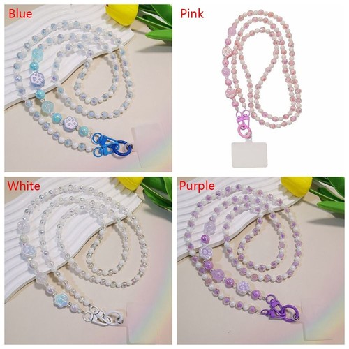 Cat's Paw Bead Bead Phone Strap Hanging Decoration Phone Lanyard Doll - Photo 3 sur 10