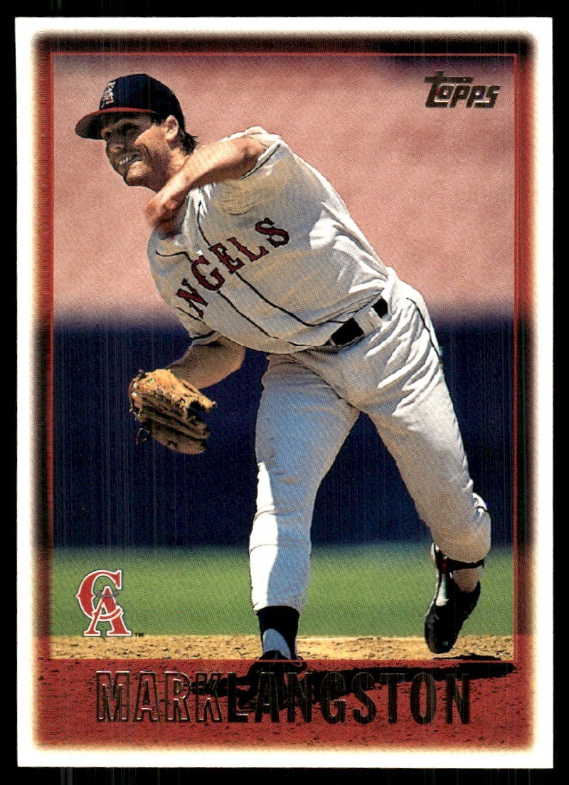 Mark Langston 1997 Topps #128 Angels FREE SHIPPING StackedPacks
