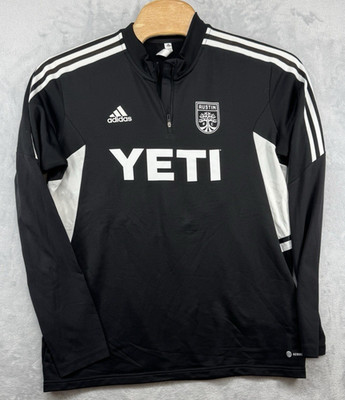 Adidas Austin FC Jacket Black MLS Soccer Quarter Zip AEROREADY Training Men's XL