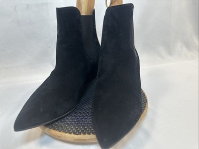 Pedro Garcia Women Ona Black Suede Wedge Boots Size US 10 EUR 41 NEW Sample WOB