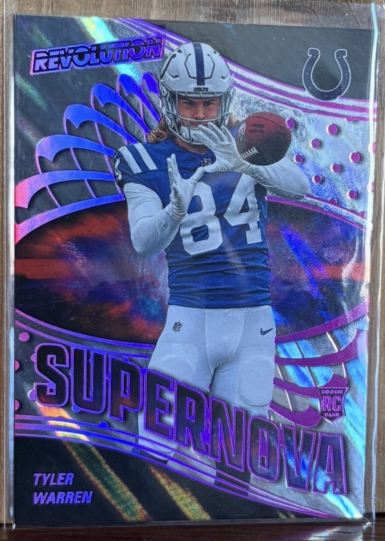 2025 Panini Revolution Supernova - Tyler Warren Lava 1/5 - #2 - Colts (RC)