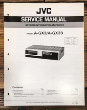 JVC A-GX3 A-GX3B Amplifier Service Manual *Original*