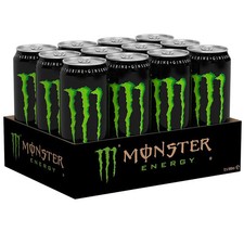Monster Energy Drink Soft Drink with Caffeine 500ml Pack of 12