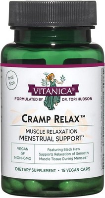 Vitanica Cramp Relax, Menstrual Support, Vegan, 15 Capsules