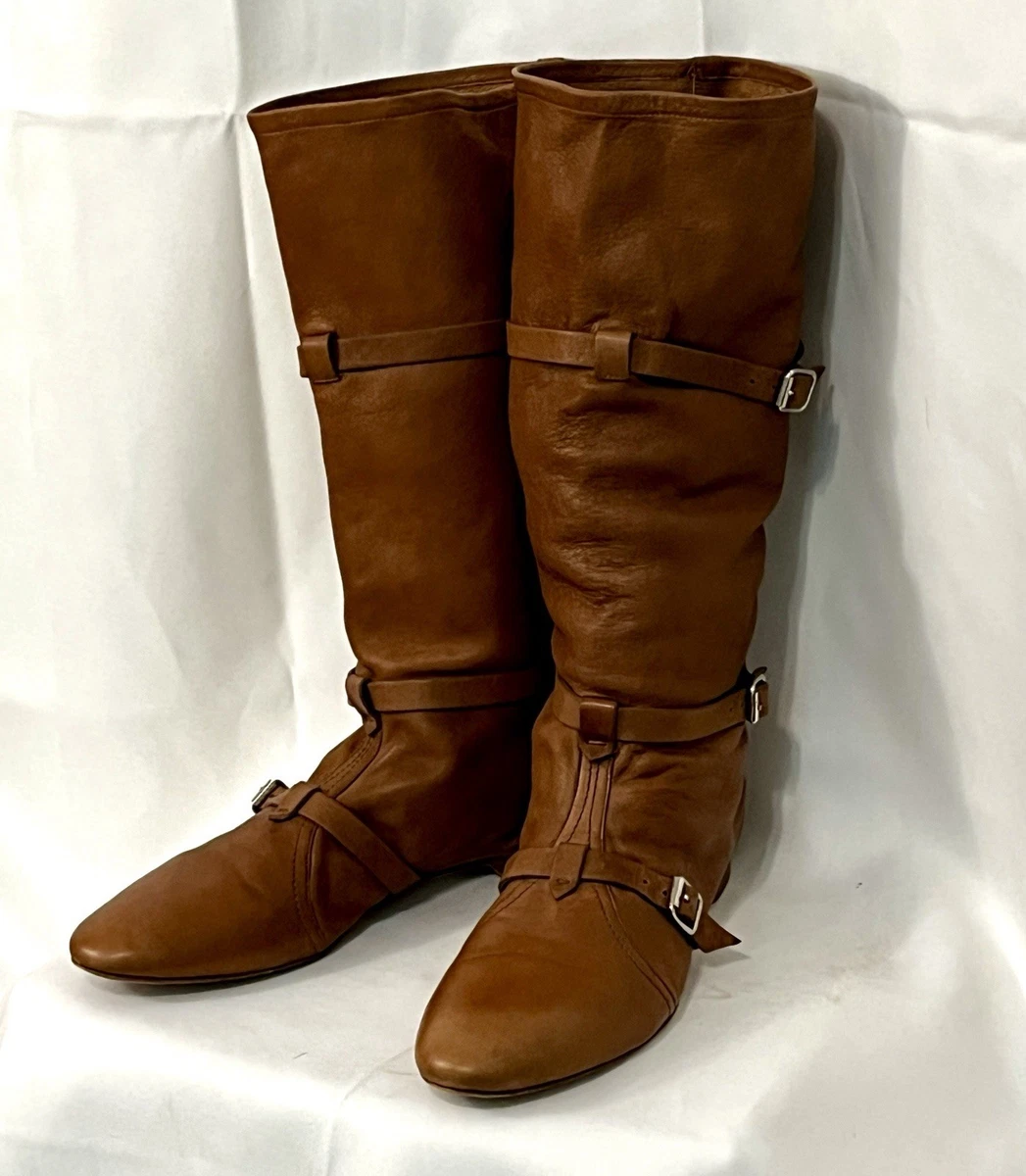 Sigerson Morrison Flat (Under 1 in) Leather Upper Boots for Women