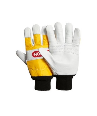 Kettensägenschutzhandschuhe, Leder - Paar (M)
