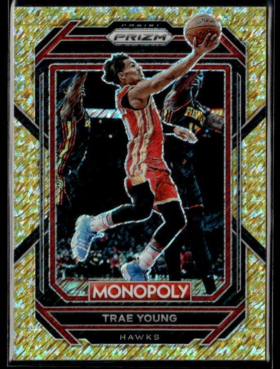 L22,080 - 2022-23 Panini Prizm Monopoly Gold Money Shimmer #1 Trae Young /500