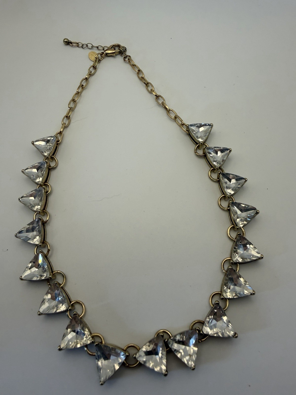 Express Clear Crystal Rhinestone Statement Neckla… - image 1