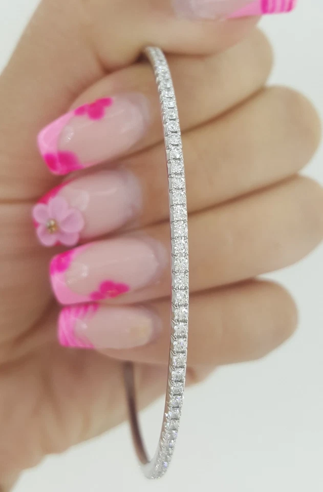 Brazalete Brazalete Tiffany & Co. Metro Diamante Eternidad 1.6 quilates Oro Blanco 18K Foto 4 de 4