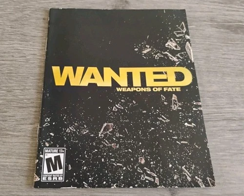 Wanted: Weapons of Fate (Sony PlayStation 3, 2009) Manual Only